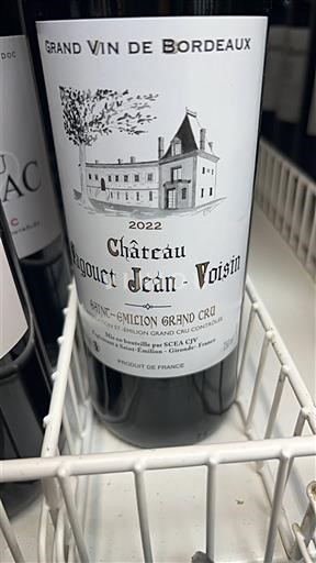 Bordeaux Saint-Émilion Grand Cru Grand Cru Château Jacquet Jean-Voisin 2022