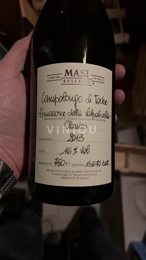 Vénétie Không được chỉ định Masi Campolongo di Torbe 2013