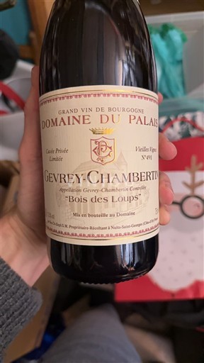 Burgundsko Gevrey-Chambertin Domaine Palais Bois des Loups Neročník