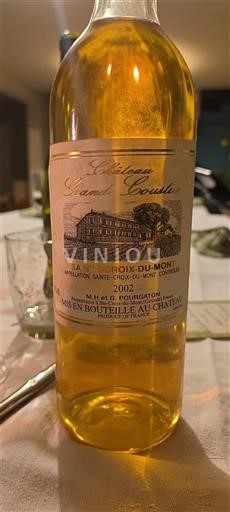 Bordeaux Sainte-Croix-Du-Mont Château Grand Couille 2002