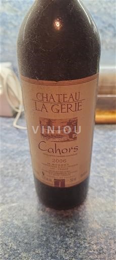 Sud-Ovest Cahors Château La Gérie 2006