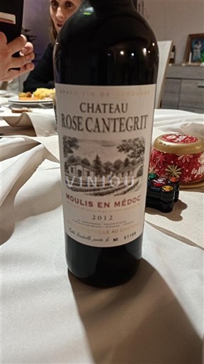 Bordeaux Moulis-en-Médoc Château Rose Cantegrit 2012