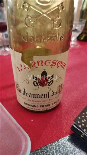 Vale do Ródano Châteauneuf-du-Pape Domaine Pierre Lachièze L'Arnesque 1975