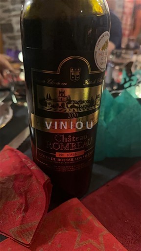 Roussillon Côtes du Roussillon Villages Château Rombeau Pierre de la Fabrique 2020