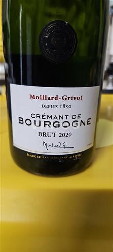 Burgundsko Crémant de Bourgogne Moillard-Grivot 2020