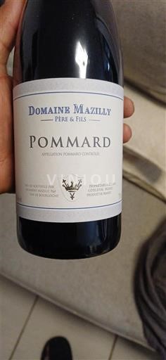 Burgundy Pommard Domaine Mazilly Père & Fils Non-Vintage