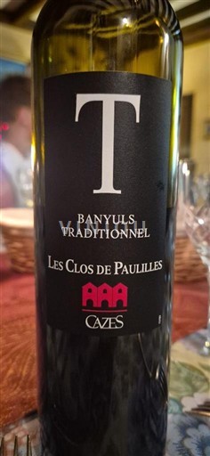 Roussillon Banyuls Les Clos de Paulilles T Banyuls Traditionnel 2016