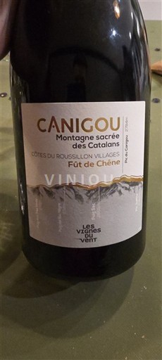 Roussillon Côtes du Roussillon Villages Les Vignes Vert Canigou Montagne sacrée des Catalans Fût de Chêne 2022