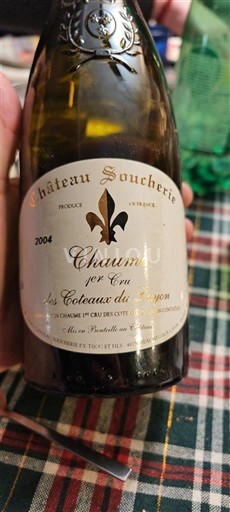 Loire-dalen Ikke specificeret Château Soucherie Chaume 1er Cru 2004