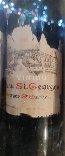 Bordeaux Saint-Georges-Saint-Émilion Château St. Georges 1948