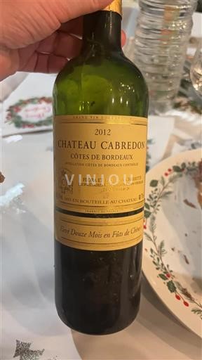 Bordeaux Côtes de Bordeaux Château Cabredon 2012