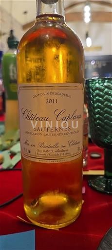 Bordéus Sauternes Château Caplan 2011