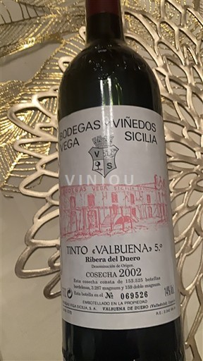 Castille và León Ribera del Duero Vega Sicilia Valbuena 5º 2002