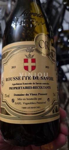 Savoie và Bugey Roussette-de-savoie Domaine du Vieux Pressoir 2023