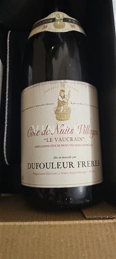 Burgundsko Côte de nuits villages Dufouleur Frères Le Vaucrain Neročník