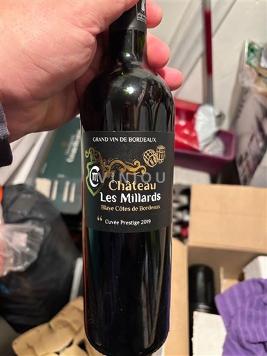 Bordeaux Blaye-Côtes-de-Bordeaux Château Les Millards Prestige 2019