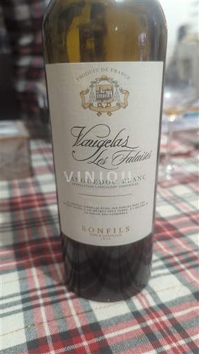 Viner Blanc sec Les Falaises Vaugelas Non millésimé Frankrike Languedoc Ospecificerad AOC