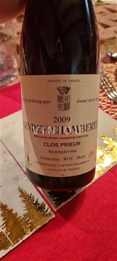 Borgoña Gevrey-Chambertin Domaine Roy Marc Clos Prieur 2009