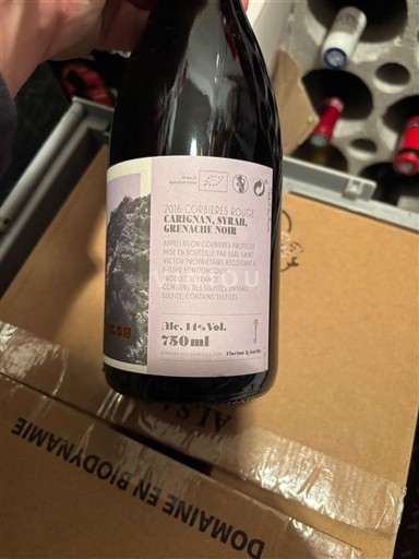 Langvedok Corbières Domaine En Biodynamie 2016