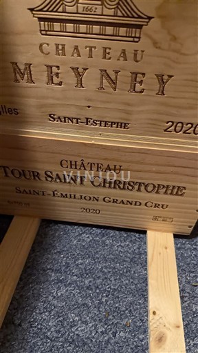 Bordeaux Saint-Émilion Grand Cru Grand Cru Château Tour Saint Christophe 2020