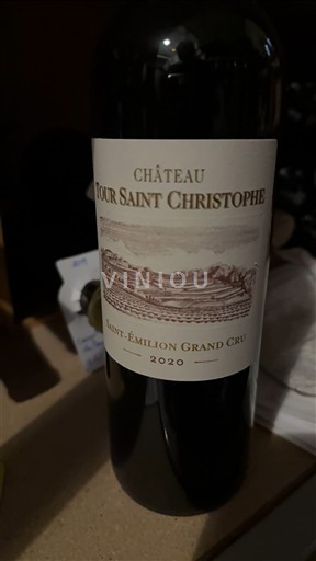 Burdeos Saint-Émilion Gran Cru Grand Cru Château Tour Saint Christophe 2020