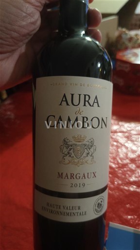 Bordeaux Margaux Château Cambon la Pelouse Aura de Cambon 2019