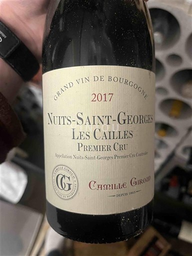 Вина Rouge sec Les Cailles Camille Giroud 2017 Francuska Burgundija Nuits-Saint-Georges AOC Premier Cru