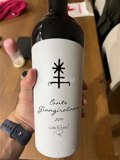 Puglia Susumaniello Salento Tenute Girolamo Conte Giangirolamo 2019