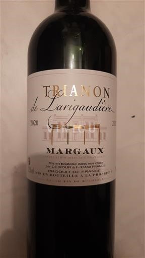 Bordeaux Margaux Larigaudière Trianon de Larigaudière 2020