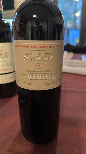 Bordeaux Haut-Médoc Château Camensac La Closerie de Camensac 2019