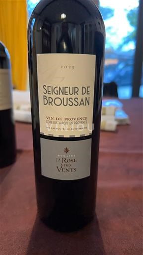 Provence Coteaux Varois en Provence Domaine La Rose des Vents Seigneur de Broussan 2023