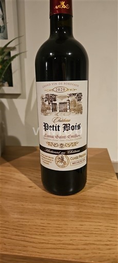 Bordeaux Lussac-saint-émilion Château Petit Bois Prestige 2020