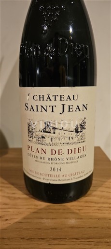 Rhônetal Côtes-du-Rhône-Dörfer Château Saint Jean Plan de Dieu 2014