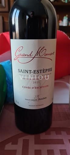 Bordeaux Saint-Estèphe Maison Bouey Grand Moment d'Exception 2021
