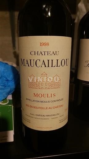 Bordeaux Ni doloceno Maucaillou 1998