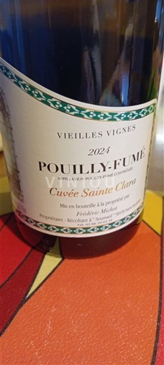 Údolí Loiry Pouilly-fumé Frédéric Michon Sainte Clara 2024