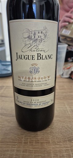 Bordeaux Saint-Émilion Grand Cru Grand Cru Château Jaugue Blanc 2020