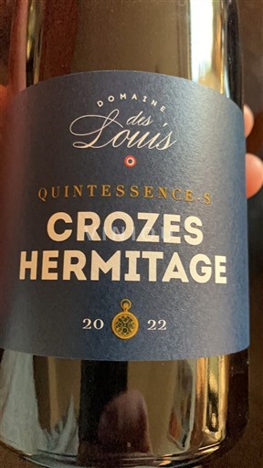 Rhône Valley Crozes-Hermitage Domaine S Louis Quintessence S 2022