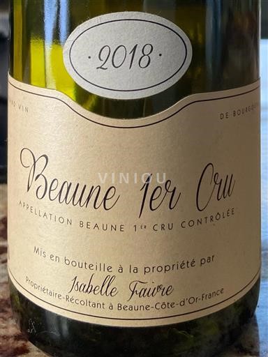 Burgundy Not Specified Premier Cru Isabelle Faivre 2018