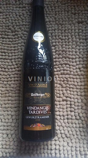 Alsácia Vendanges Tardives Wolfberger Gewurztraminer Não Sazonado