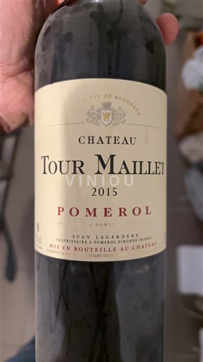 Bordoja Pomerol Château Tour Maillet 2015