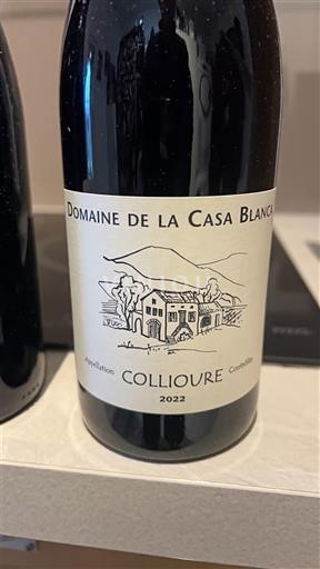 Roussillon Collioure Domaine La Casa Blanca 2022