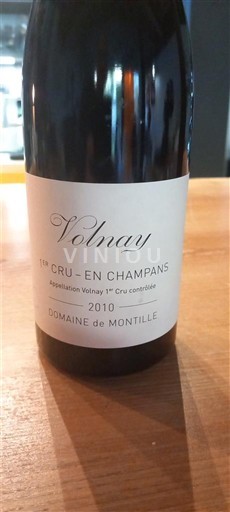 Borgoña No especificado Premier Cru Domaine Montille 1er Cru - En Champans 2010
