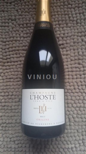Champagne Champagne L'Hoste Brut Origine Icke årgångsbetecknad