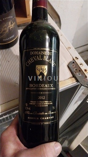 Bordeaux Domaine Cheval Blanc 2012