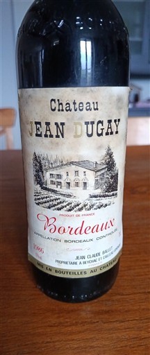 Burdeos Bordeaux Château Jean Dugay 1986