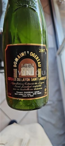 Loire-dalen Coteaux-du-layon Domaine Ogereau Saint Lambert 2007