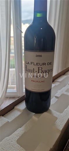 Bordeaux Pauillac Château Haut-Bages Libéral La Fleur de Haut-Bages Libéral 2016