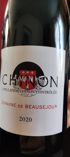 Údolí Loiry Chinon Domaine Beausejour 2020