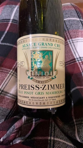Alsazia Non specificato Grand Cru Preiss-Zimmer Pinot Gris Mambourg 1999